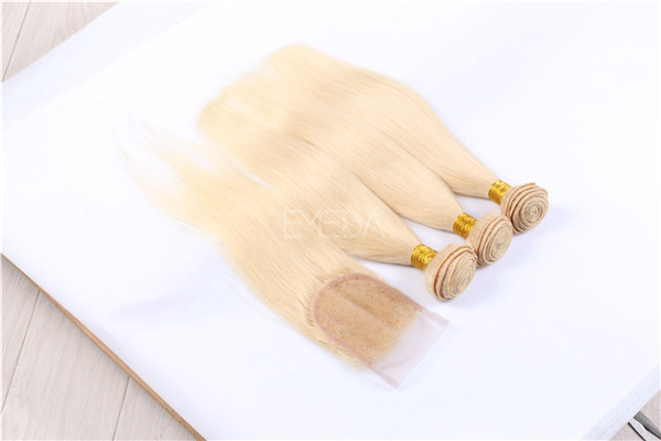 Brazilian blonde hair extensions in uk    ZJ0060